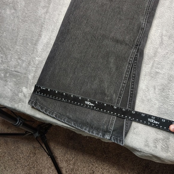 Rock Roll Denim Jeans Womens 26 x 36 Black High Rise Flare Bell Bottoms MRSP $80 - Picture 11 of 16